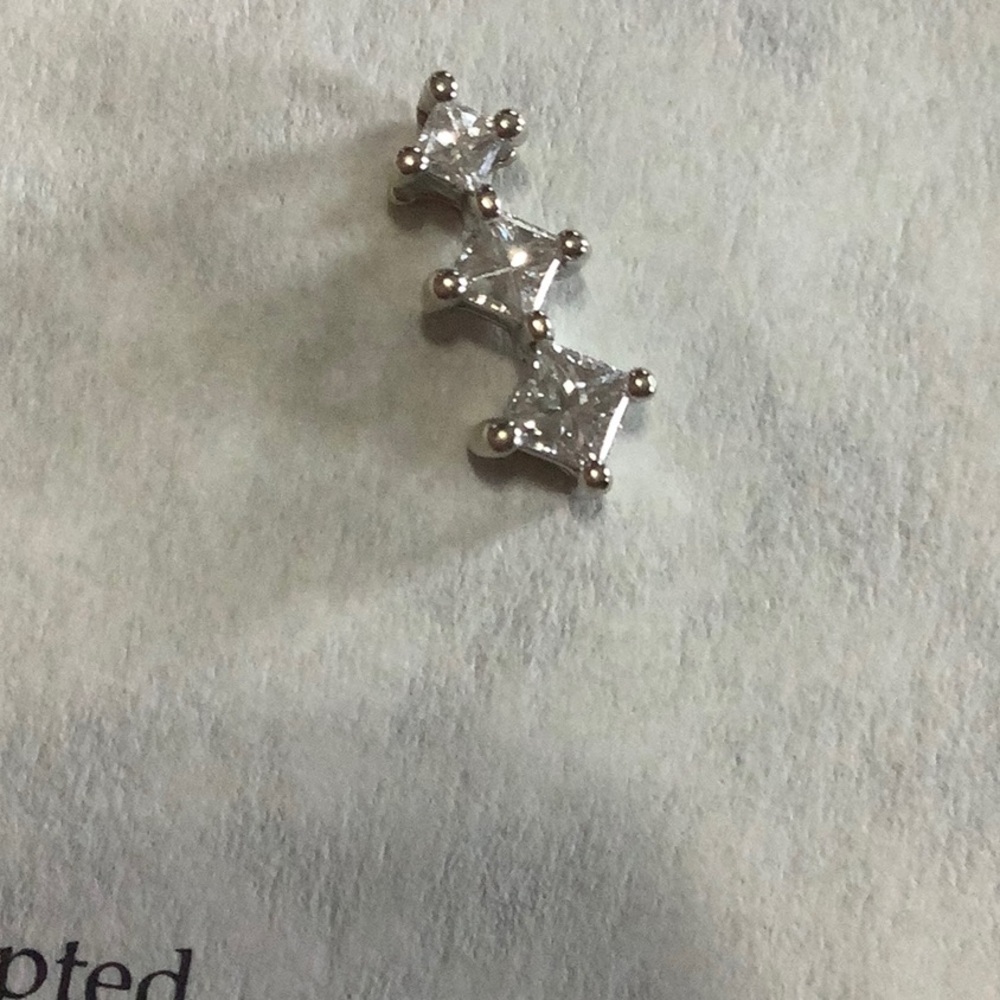 Diamond 3 Stone Pendant with authenticity paperwork